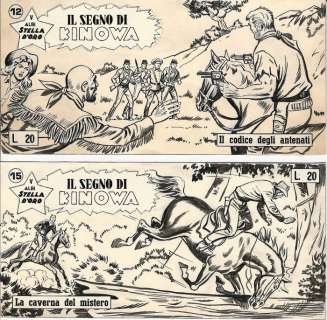 Kinowa s. V # 12 - 15 - Pietro Gamba - 2x cover originale - (1960) | Catawiki