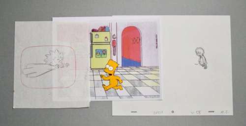 Matt Groening - The Simpsons - Small Collection - Dessins et Cel - (1989/1999) | Catawiki
