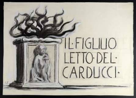 Gaetano Leonesi - "Il figliuoletto del Carducci" Illustrazione Originale (Master Of Drawing) | Catawiki