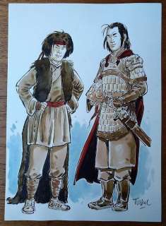 TaDuc, Olivier  - Originele tekening in kleur - Witte Klauw / Griffe Blanche - Taho & Foudre | Catawiki