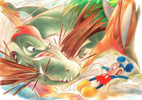 Scared Mickey - Original Painting - Jaume Esteve - Art original | Catawiki