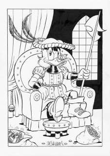 Bas Heymans - Uncle Scrooge - Nobleman - Art préliminaire original | Catawiki
