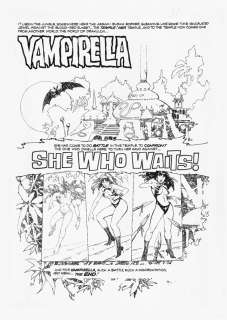 Jose Gonzalez - VAMPIRELLA #37 PG 1 SPLAH 13x18