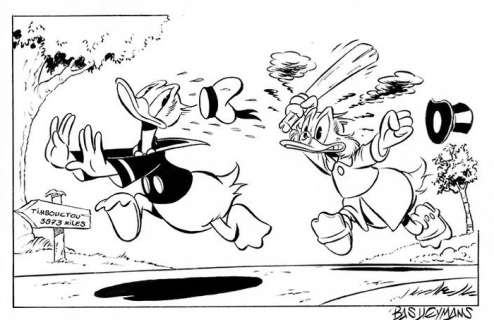 Bas Heymans - Uncle Scrooge - Timbouctou - Art préliminaire original | Catawiki
