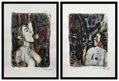 Wildfang, Emma - Original drawing - Leia and Darth Vader - Tinkerbell - Ouvrages d’art | Catawiki