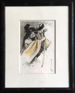 Michetz, Marc  - Dessin original en couleur - Publié dans l’album ’Dédicaces T.2’ - Le katana ensanglanté | Catawiki