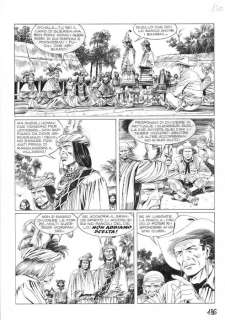 Tex spec. n. 22 - Tavola originale "Seminoles" - Page volante - (2008) | Catawiki