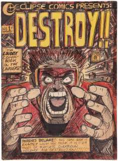 DESTROY!! #1 COMPLETE ISSUE ORIGINAL ART MOCK-UP ISSUE BY SCOTT McCLOUD. | Hake’s