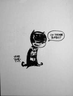 Skottie Young | BATMAN, BABY 9 x 12 | Black Line Fever