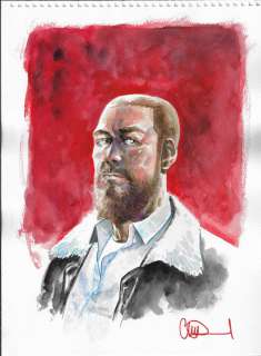 Charlie Adlard - Walking dead #192 special commemorative ed painted cover art issue 192 page 2nd print cover