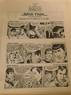 150 Star Trek Newspaper Comic Strip Proofs | misc / divers