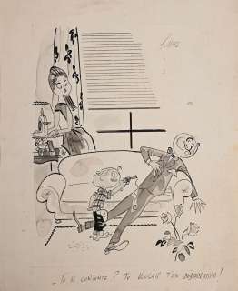 Kiraz (Edmond Kirazian,... | KIRAZ (EDMOND KIRAZIAN, DIT. 1923-2020) "Tu es contente... | Coutau Bégarie