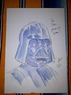  - Dark Vador - Dark Vador A4 headsketch by David LOPEZ - EO 