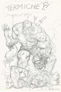 Ranxerox - Alex Horley - sketch originale firmato - Page volante | Catawiki