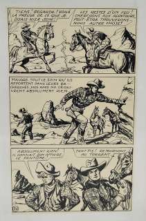 Robert Dansier (1900-1972) Dit Bob Dan, Tarou, Planche Originale Encre de Chine Sur Papier Numérotée 26, Signature Dans La Deuxième Case, Dim. 23,5 X 14 Cm. |  | misc / divers