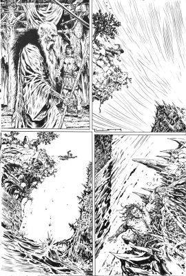 Spawn Dark Ages 1 page 2 by Liam Sharp | Planet Original Art