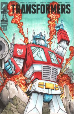 Criss Madd | Transformers #13 Sketch Cover Optimus Prime Rock Out | Raremarq (Buy It Now)