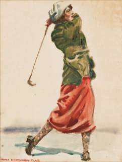 JAMES MONTGOMERY FLAGG (1877-1960) Follow Through. [COVER ART / GOLF] | Swann Galleries