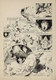 CALVO Le chevalier du feu Encre de Chine avec couleurs au dos pour la