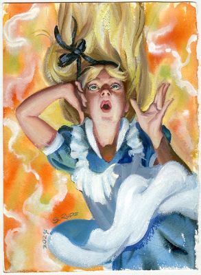 Steve Rude | Alice in Wonderland Falling | Steve Rude
