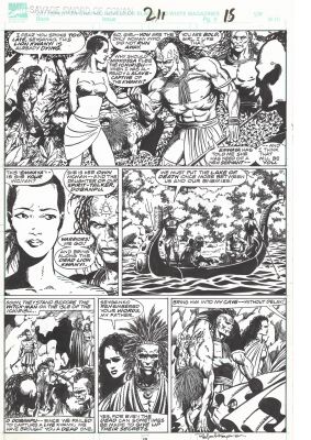 Savage Sword of Conan # 211 page 15 | Planet Original Art