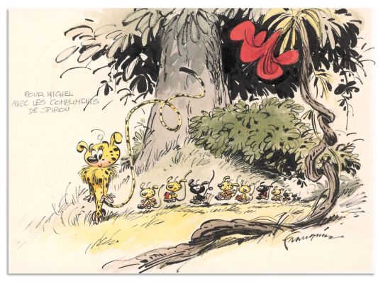 Franquin André Franquin Marsupilami Illustration... | Franquin ANDRÉ FRANQUIN MARSUPILAMI Illustration originale,... | Daniel Maghen Enchères