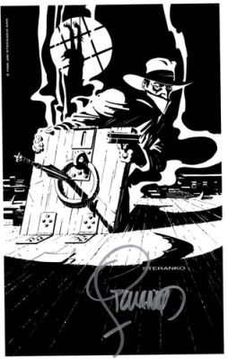 Hand SIGNED~ J. STERANKO ~The SHADOW saving The BATMAN Print | eBay US (Buy It Now)