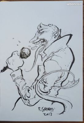 RAFAEL GRAMPA dedicace dessin original art Comics rare Batman | eBay Europe