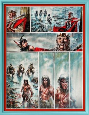 SAVERIO TENUTA: Superbe planche originale Le masque de Fudo Tome 2 «Pluie» BD EO | eBay Europe (Buy It Now)