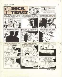 83: Gould Dick Tracy Sunday 11/15/64 original comic art | Russ Cochran
