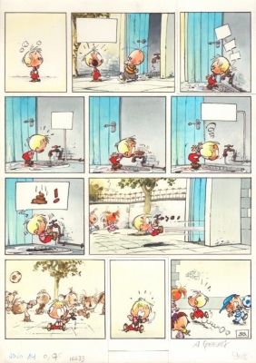 Lot 606 - Geerts. Planche originale Jojo | BDEnchères