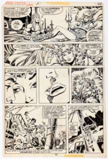 Sal Buscema And Ernie Chan | John Carter, Warlord of Mars Annual #1 Story Page 19 Original Art (Marvel, 1977). | Heritage