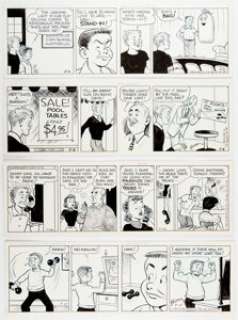 Merrill Blosser - Freckles and His Friends Daily Comic Strip Original Art Group of 4 (NEA, 1963).