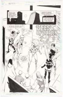 George Perez, Tom Grummett, And Bob McLeod | #59 Title Page 4 Original Art (DC, 1989). | Heritage