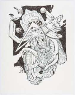 Aaron Conley - Galactus and Silver Surfer Specialty Illustration Original Art (undated)....