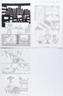 Jeremy Rock - Vamporia Story Page Original Art Group of 3 (2001).... (Total: 3 Original Art) | Heritage