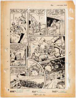 Robert Webb And Ann Brewster (Attributed) | Fight Comics #32 Rip Carson Story Page 2 Original Art (Fiction House, 19... | Heritage