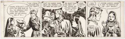 Milton Caniff | Steve Canyon Daily Comic Strip Original Art dated 8-7-48 (Sun and Times Company, 1948).... | Heritage
