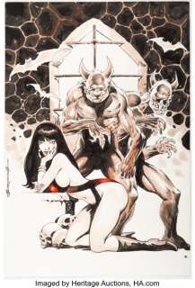 Burcham, Butch - F. Newton "Butch" Burcham - Vampirella Illustration Original Art (2005)....
