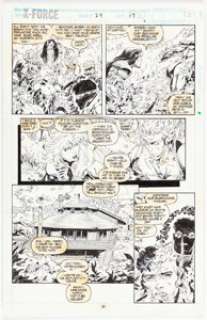 Capullo, Greg | Greg Capullo and Richard Bennett X-Force #24 Story Page 17 Original Art (Marvel, 1993).... | Heritage