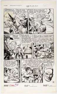 Webb, Robert - Ken Battefield and Robert Webb (attributed) Fight Comics #73 "Tiger Girl" Story Page 10 Original Art (Fiction Hous...