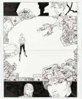 Lee, Jim - Jim Lee and Richard Bennett Divine Right #8 Double Page Spread 6-7 Original Art (Image, 1999)....