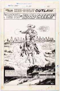 Ayers, Dick | Dick Ayers and Vince Colletta Giant-Size Kid Colt #2 Splash Page 1 Original Art (Marvel, 1975).... | Heritage