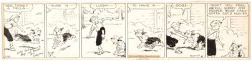 Dumm, Edwina - Edwina Dumm Cap Stubbs and Tippie Daily Comic Strip Original Art dated 7-30-42 (George Matthew Adams Service, 1942...