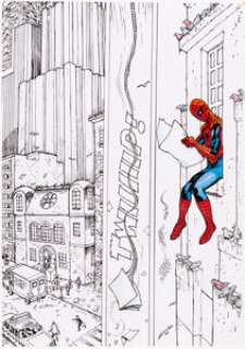 McCarthy, Brendan | Brendan McCarthy Spider-Man: Fever #1 Story Page 2 Original Art and Print Group of 2 (Marvel, 2010).... (Total: 2 Original Art) | Heritage