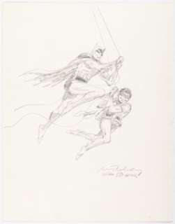 Robinson, Jerry | Jerry Robinson -Batman and Robin Sketch Original Art (1999). ... | Heritage
