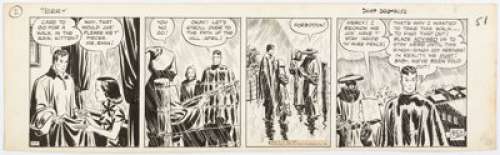 Caniff, Milton | Milton Caniff Terry and the Pirates Daily Comic Strip Original Art, dated 1-1-40 (News Syndicate, 1940). ... | Heritage