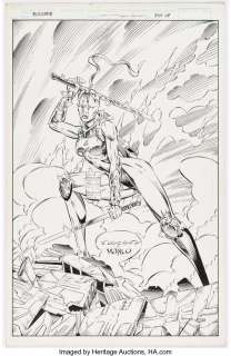 Nocon, Cedric - Cedric Nocon and Marlo Alquiza - Lethal Pin-Up Original Art (c. 1994)....