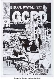 Comolo, Giorgio - Giorgio Comolo Bruce Wayne, Agent of G.C.P.D. #7 Faux-Cover Original Art (c. 2000s)....