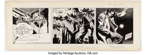 Raymond, Alex | Alex Raymond Rip Kirby Daily Comic Strip Original Art dated 9-4-50 (King Features Syndicate, 1950). ... | Heritage